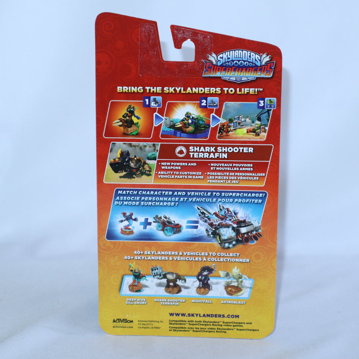 Figurine Skylanders Superchargers Terrafin Shooter - Série 5, En état Neuf, Fonctionne Parfaitement