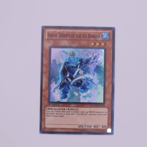 Yu-Gi-Oh! 1st Edition Shock Troops of the Ice Barrier card