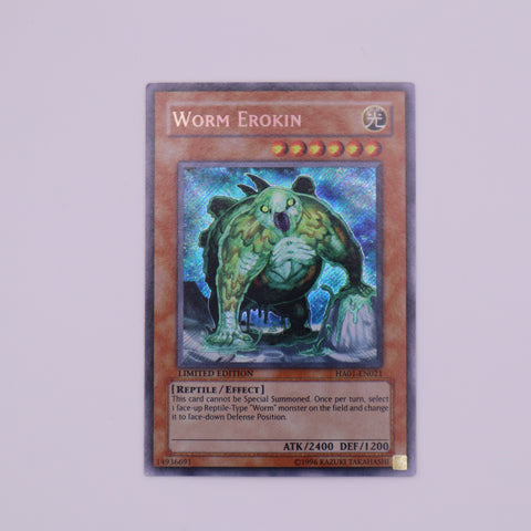 Yu-Gi-Oh! Limited Edition Worm Erokin card