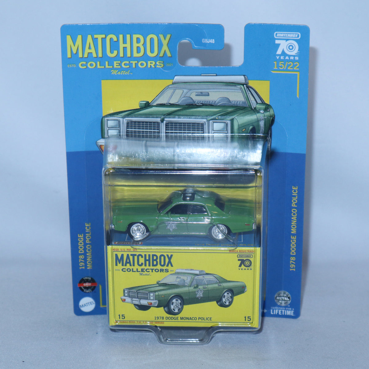 Matchbox 1978 Dodge Monaco Police – Spielzeugauto Im Maßstab 1:64, Blaue Polizei-Version, Für Sammler Und Kinder