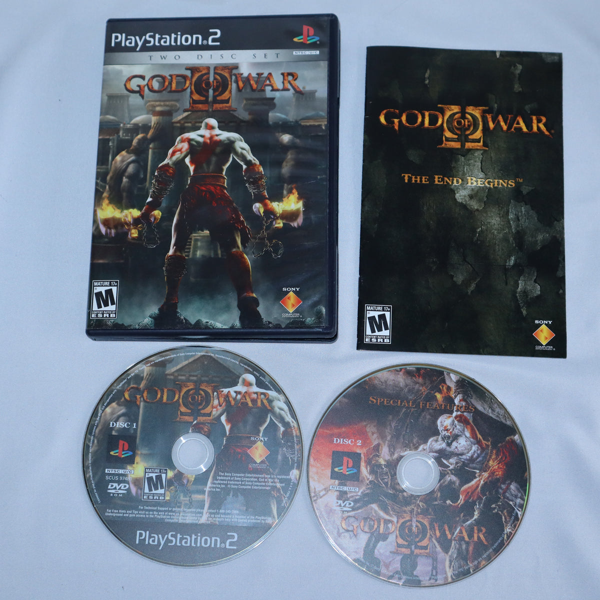 God of war ps2 clearance cd