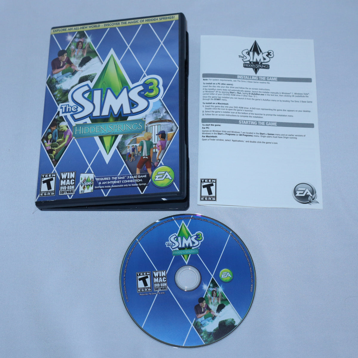 Jeu PC Les Sims 3 Hidden Springs - Édition Complète - État Correct