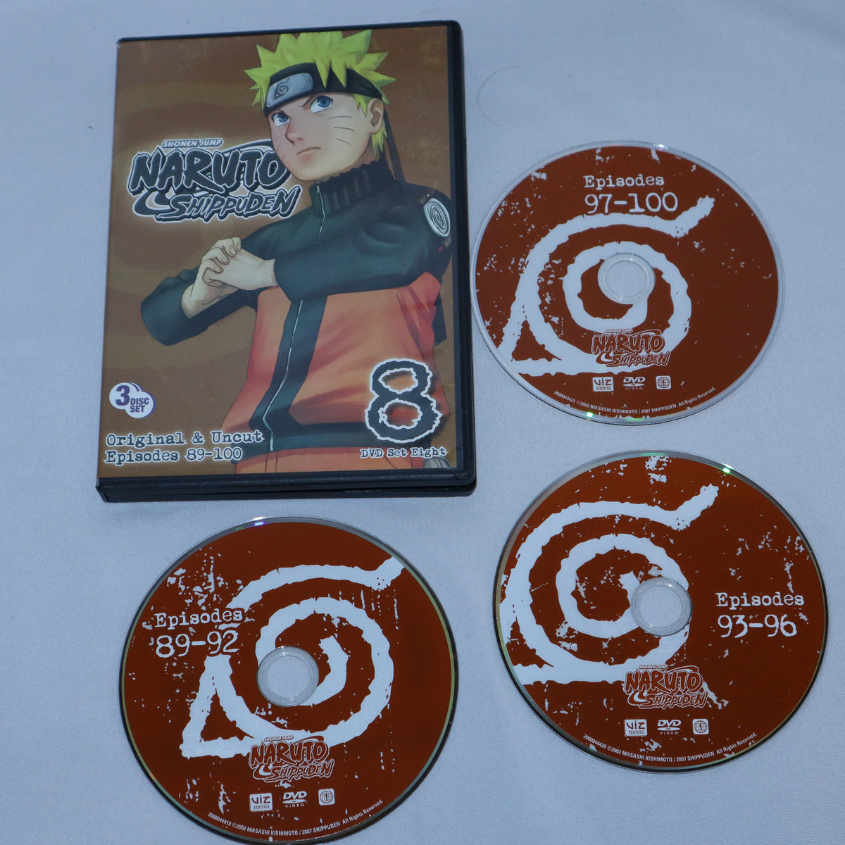 DVD Naruto Shippuden DVD Set 8 Episodes 89-100 – geekedouttoys