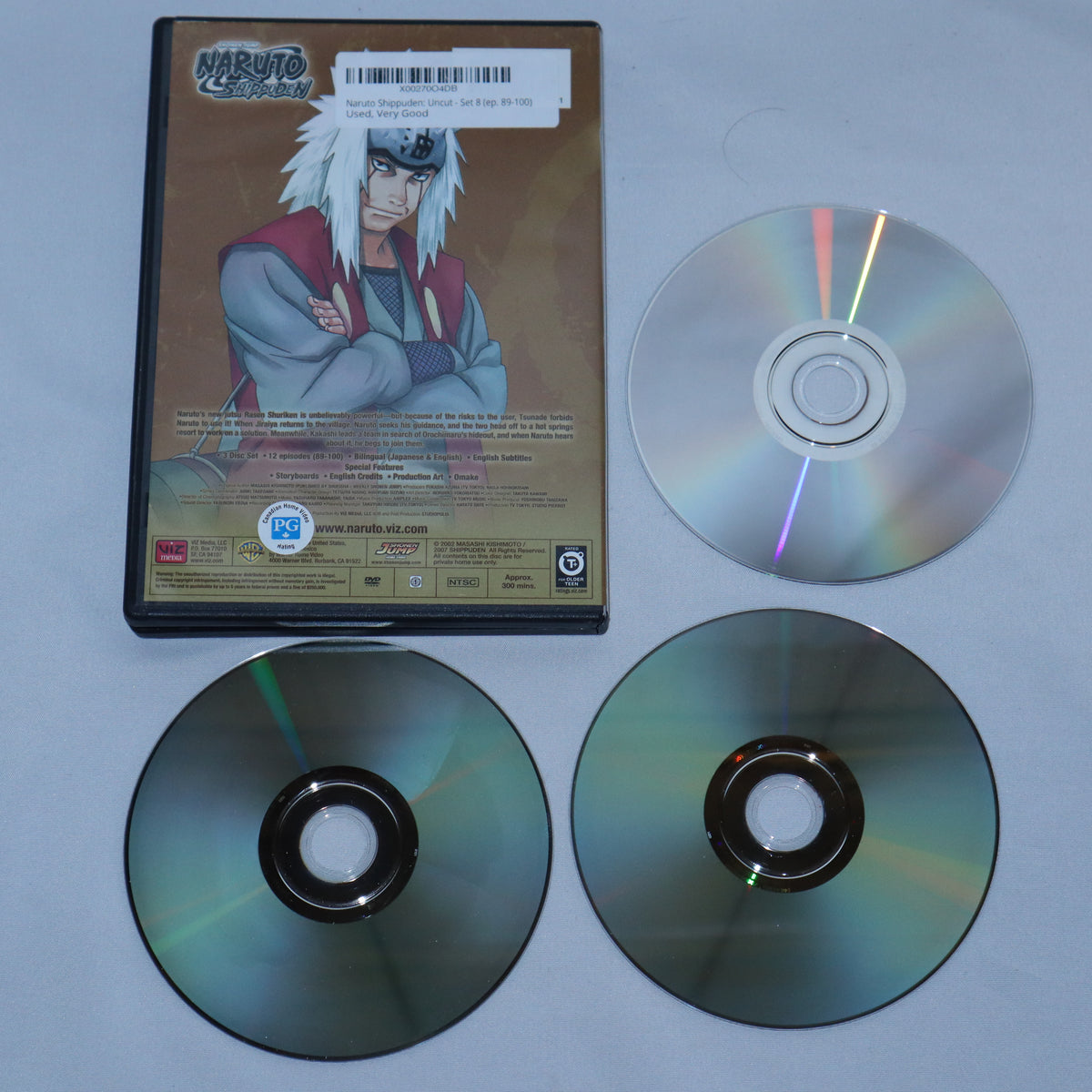 DVD Naruto Shippuden DVD Set 8 Episodes 89-100 – geekedouttoys