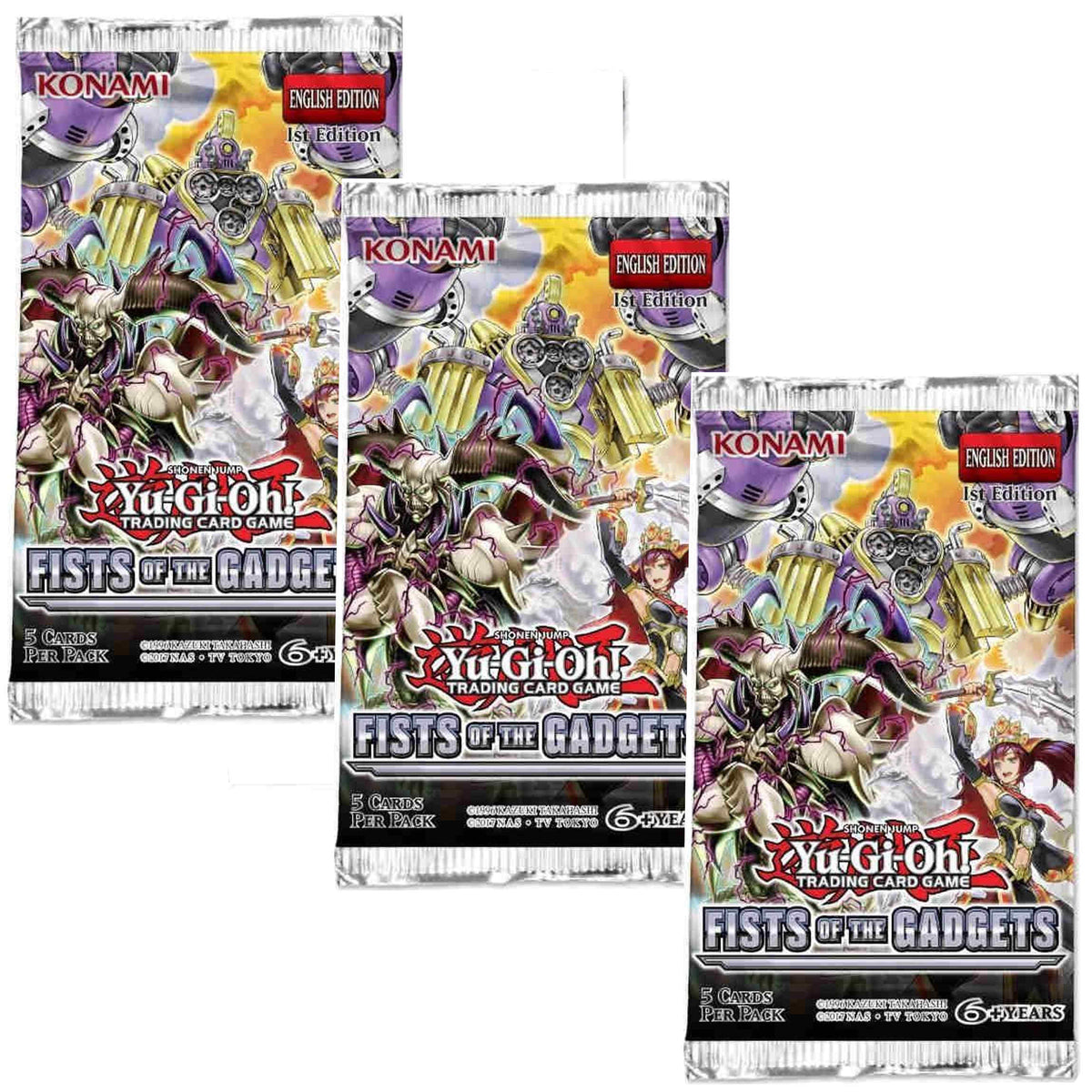 Yu-Gi-Oh! TGC: Fist of Gadgets Booster Pack geekedouttoys Yu-Gi-Oh! TGC: Fist of Gadgets Booster Pack geekedouttoys