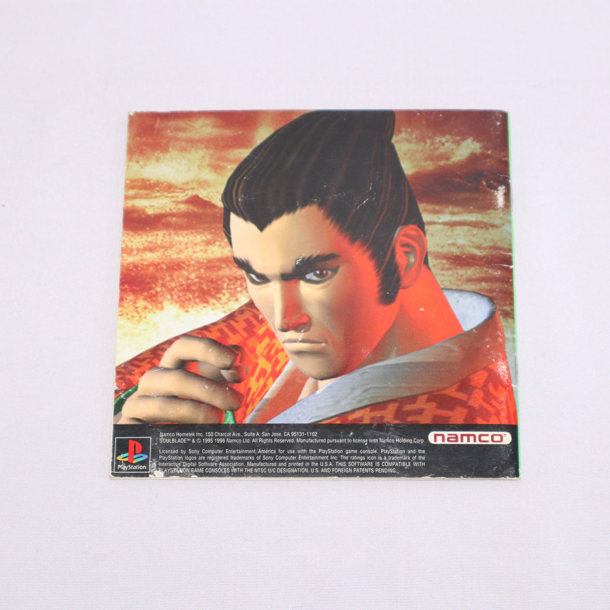 PlayStation 1 - Notice Originale Soulblade + Jaquette Avant Uniquement