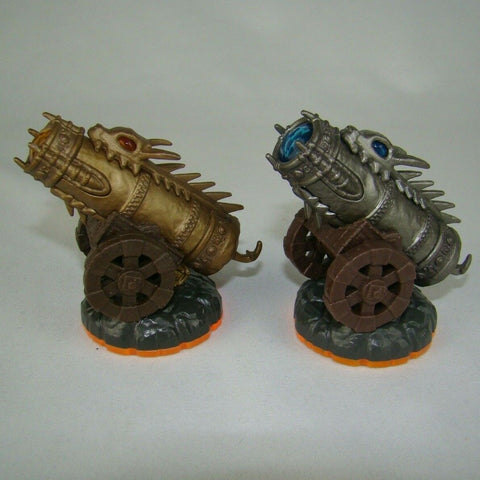 Skylanders Giants Golden Dragonfire Cannon & Dragonfire Cannon