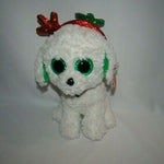 TY Beanie Boos SUGAR the White Christmas Dog