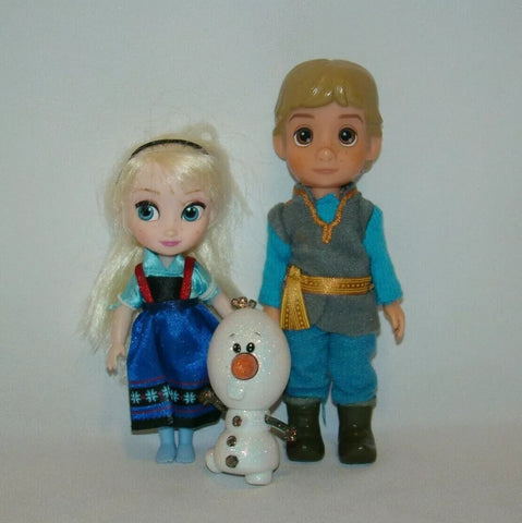 Disney Store Frozen Animators Collection Elsa, Kristoff, & Olaf