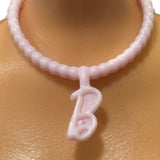 Barbie Light Pink “ B “ Logo Necklace