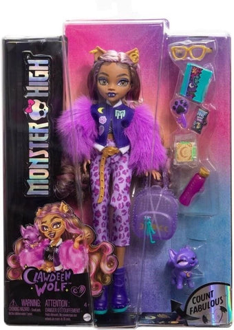 Monster High Clawdeen Wolf w/ Crescent Pet