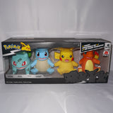 Pokemon Deluxe Vinyl Pikachu, Charmander, Squirtle & Bulbasaur