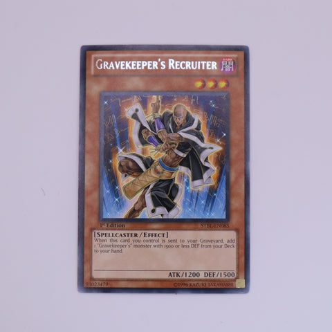 Yu-Gi-Oh! 1st Edition Gravekeeper's Recruiter card