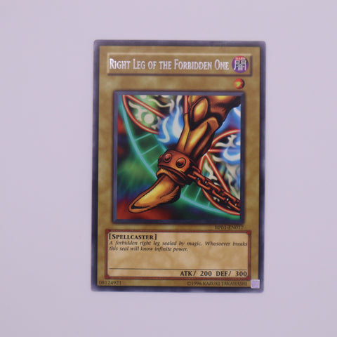 Yu-Gi-Oh! Right Leg of the Forbidden One card