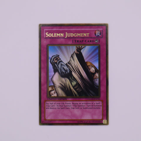 Yu-Gi-Oh! Limited Edition Solemn Judgment card