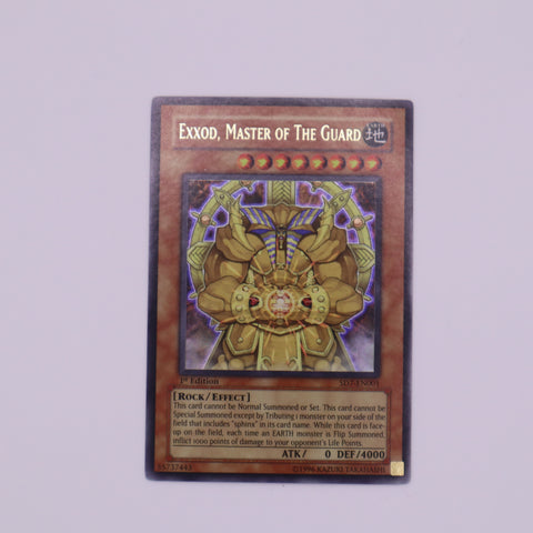 Yu-Gi-Oh! 1st Edition Exxod Master of the Guard card