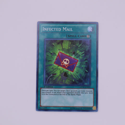 Yu-Gi-Oh! 1st Edition Infected Mail card