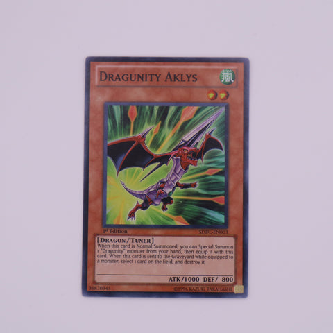 Yu-Gi-Oh! 1st Edition Dragunity Aklys card