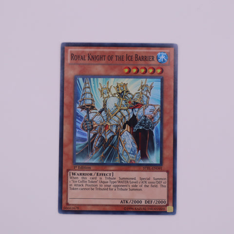 Yu-Gi-Oh! 1st Edition Royal Knight of the Ice Barrier card