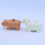 Lego Duplo Sheep & Pig minifigures