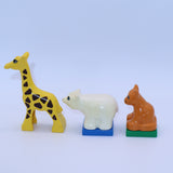 Lego Duplo Giraffe, Polar Bear & Tiger Cub minifigures