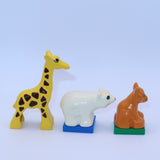 Lego Duplo Giraffe, Polar Bear & Tiger Cub minifigures