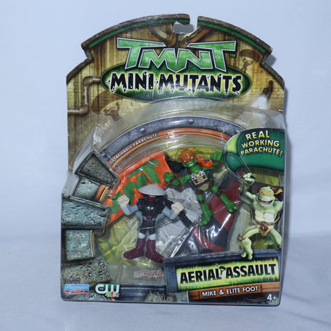 TMNT Mini Mutants Aerial Assault Mike & Elite Foot