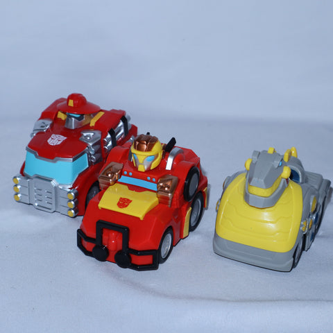 Transformers Rescue Bots Mini Bot Racers Heatwave, Grimlock & Hot Shot