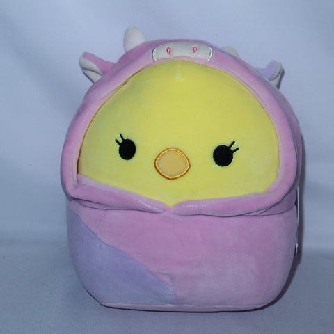 Squishmallows Aimee the Chick in Cow Hoodie