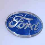 Ford Blue & Gray Logo Belt Buckle