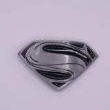 DC Superman Black & Chrome Logo Belt Buckle
