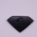 DC Superman Black & Chrome Logo Belt Buckle