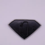 DC Superman Black & Chrome Logo Belt Buckle