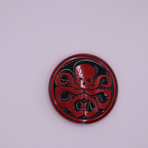 Marvel Captain America Hydra Red & Black Logo Belt Buckle