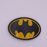 DC Batman Bat Signal Black & Yellow Logo Belt Buckle