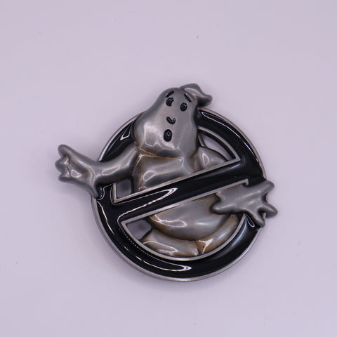 Ghostbusters Chrome & Black Logo Belt Buckle