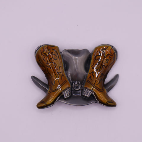 Western Cowboy Hat & Boots Belt Buckle