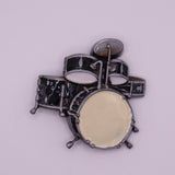 Black Drum Set Belt Buckle
