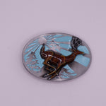 Deer Buck Running Belt Buckle