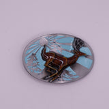 Deer Buck Running Belt Buckle