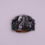 Wolf Howling Belt Buckle