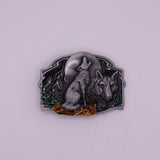 Wolf Howling Belt Buckle