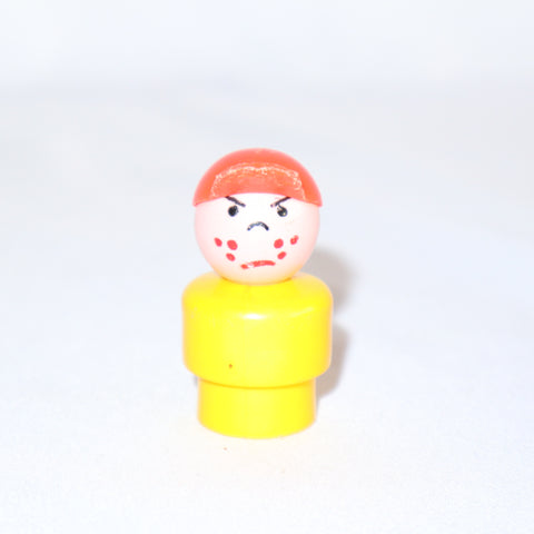 Fisher Price Little People Angry Boy with Red Hat