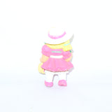 Cabbage Patch Kids Flower Girl, Pink Dress, White Hat & Blond Hair