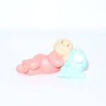 Cabbage Patch Kids Infant Baby w/ Pink Onesie & Teal Dog