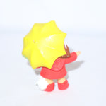 Cabbage Patch Kids Brown Hair, Red Coat & Yellow Umbrella
