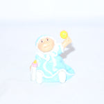 Cabbage Patch Kids Infant Baby w/ Blue Bonnett, Rattle & Bottle