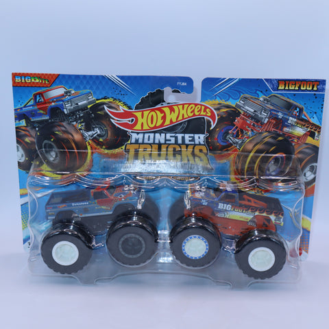 Hot Wheels Monster Trucks Demolition Doubles Big Bite & Bigfoot