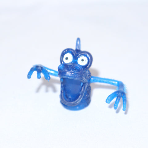 Ugly Uglies Jiggler Blue Rubber Monster Finger Puppet
