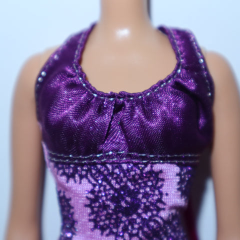 Barbie Fashionistas Purple Glitter Party Dress geekedouttoys Barbie Fashionistas Purple Glitter Party Dress geekedouttoys